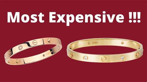 most expensive cartier love bracelet